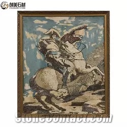 Stone Mosaic Pattern Napoleon Crossing The St. Bernard