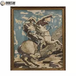 Stone Mosaic Pattern Napoleon Crossing The St. Bernard