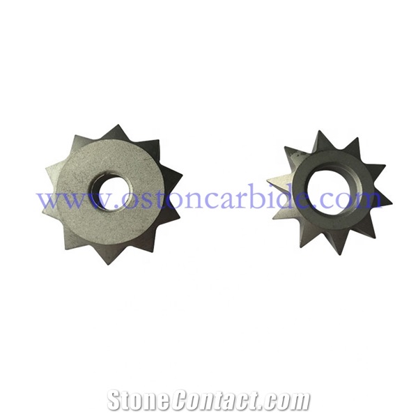 Interchangeable Tungsten Carbide Bush Hammer Sawtooth Cutter