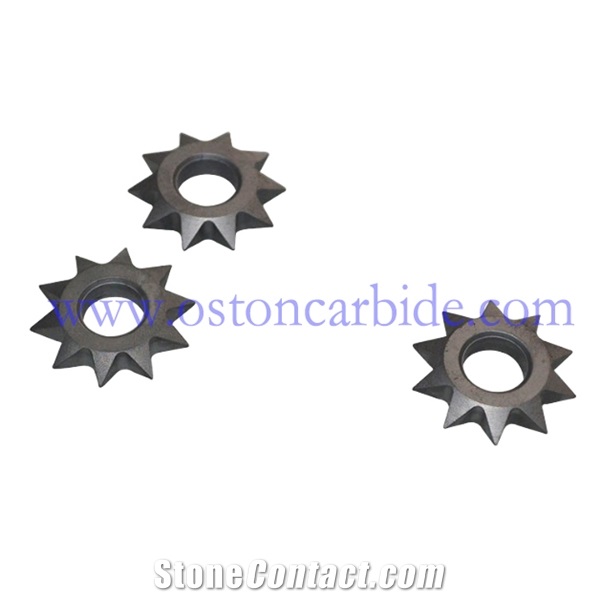 Interchangeable Tungsten Carbide Bush Hammer Sawtooth Cutter