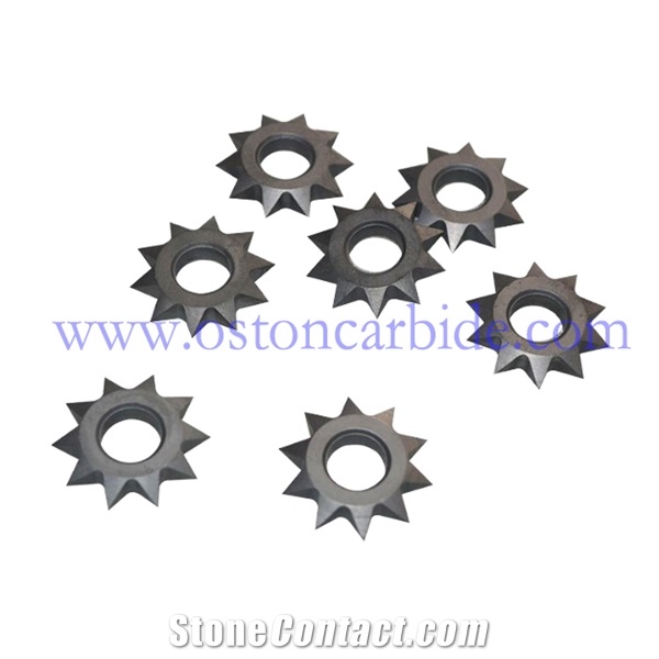 Interchangeable Tungsten Carbide Bush Hammer Sawtooth Cutter