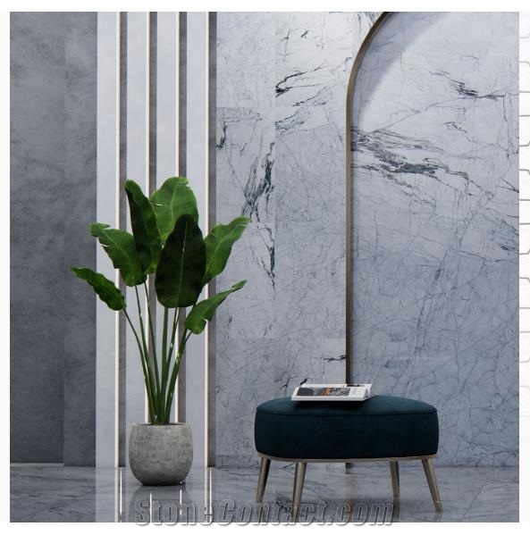 Scatto Crystalline Marble Slabs, Tiles