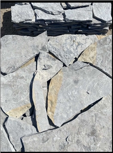 Gray Struganik Flagstone, Silver Gneiss Fractured Stones