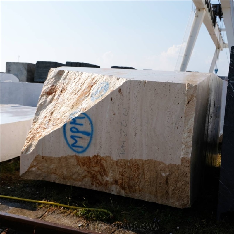 Navona Travertine Blocks- Travertino Navona
