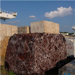 Rosso Lepanto Marble Blocks