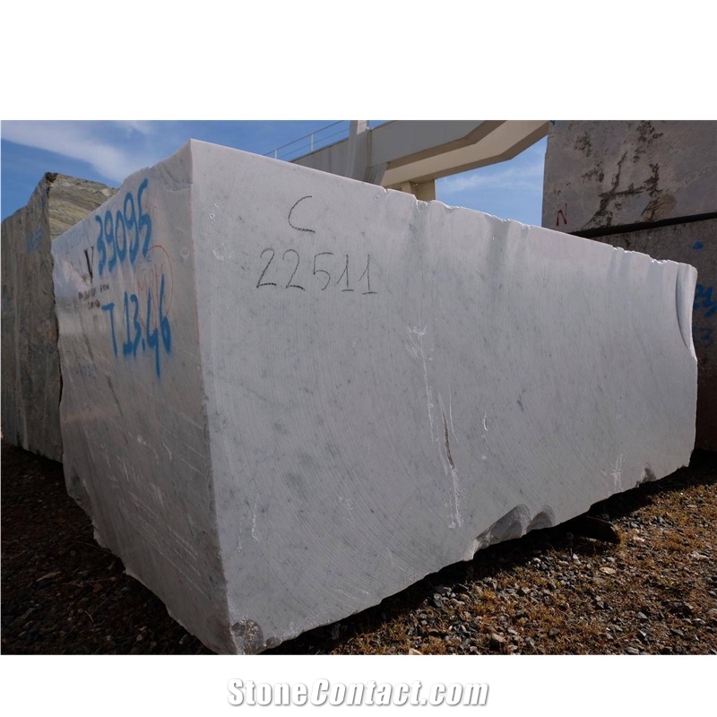 White Carrara Marble Blocks- Bianco Carrara C- Bianco Carrara CD Blocks