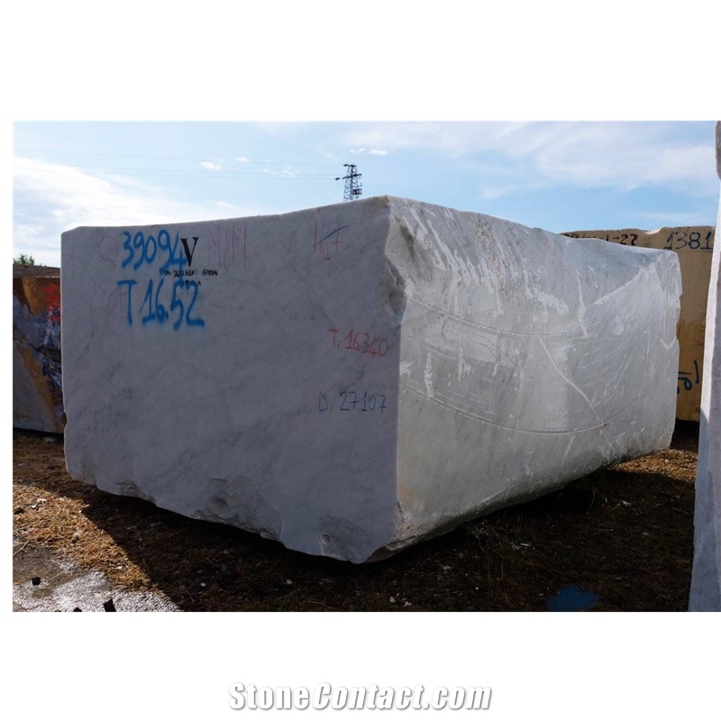 White Carrara Marble Blocks- Bianco Carrara C- Bianco Carrara CD Blocks