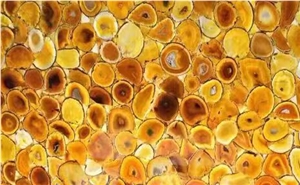High Grade Semi-Precious Stone Yellow Agate Slab