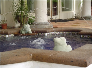 Tobacco Brown Cantera Fountain
