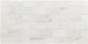 White Dolomiti Subway Tiles (3/8″ Thick)