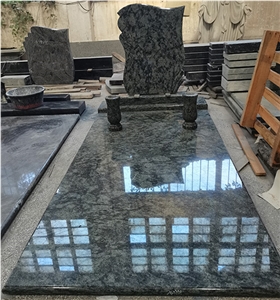 Olive Green Granite Tombstone/Monument/Gravestone
