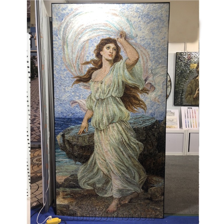 Mosaic With The Head Of Medusa At Glass Mosaic Pattern