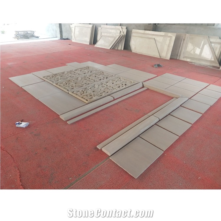 China Yellow Sandstone Relief For Interior Wall CNC Carving