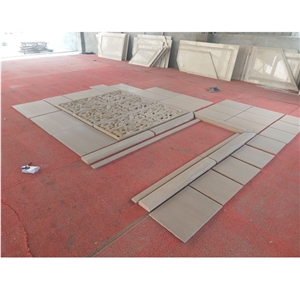 China Yellow Sandstone Relief For Interior Wall CNC Carving