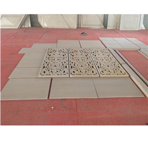 China Yellow Sandstone Relief For Interior Wall CNC Carving