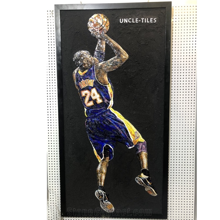 Customized Hand Made Mural Girl Glass Mosaic Wall Tiles