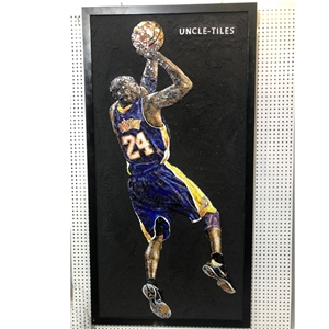 Customized Hand Made Mural Girl Glass Mosaic Wall Tiles