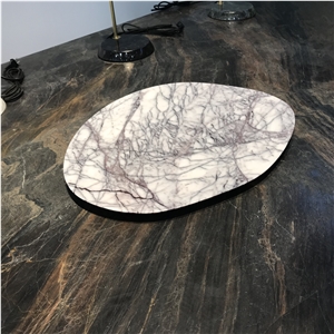 Dark Green Marble Cosmetic Mirror Frame
