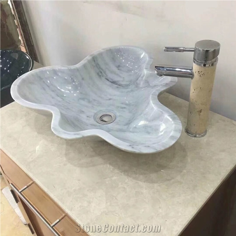 Decorative Natural Stone Marble Sink In Various Shapes