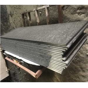 Mongolian Black Basalt Flamed Outdoor Floor Tiles