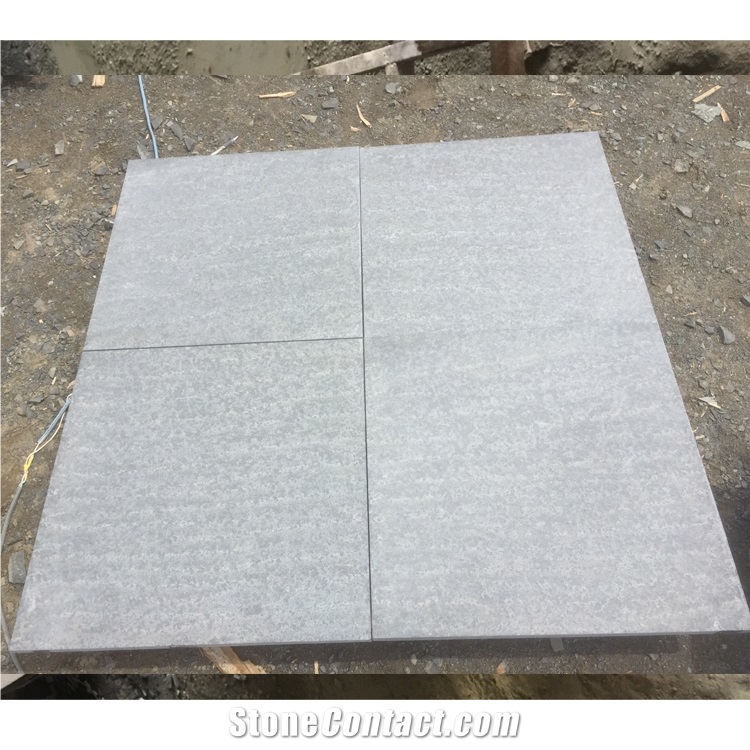 Mongolian Black Basalt Flamed Outdoor Floor Tiles