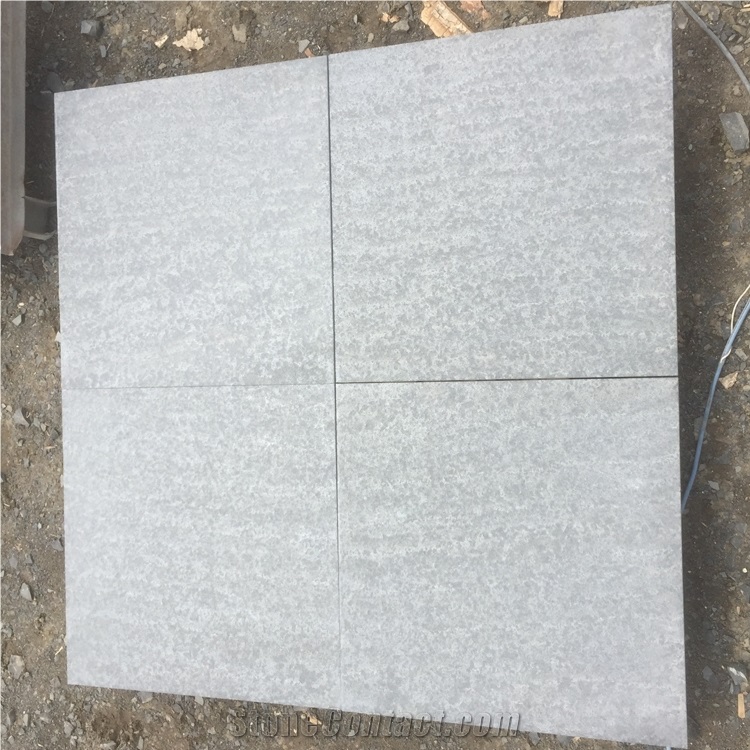 Mongolian Black Basalt Flamed Outdoor Floor Tiles