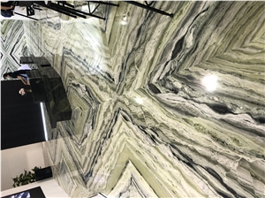 Wholesale Customized Designs And Sizes Green Marble Stairs