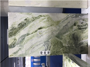 Wholesale Customized Designs And Sizes Green Marble Stairs