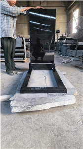 Wholesalers Small Monuments Granite Shanxi Black Tombstone