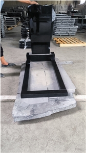 Wholesalers Small Monuments Granite Shanxi Black Tombstone