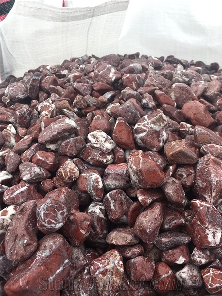 Rouge Royal  Pebbles- Red Marble Pebble Stone