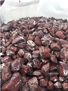 Rouge Royal  Pebbles- Red Marble Pebble Stone