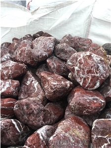 Rouge Royal  Pebbles- Red Marble Pebble Stone
