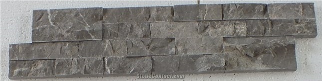 Splitface Black Night Marble Ledger Panel