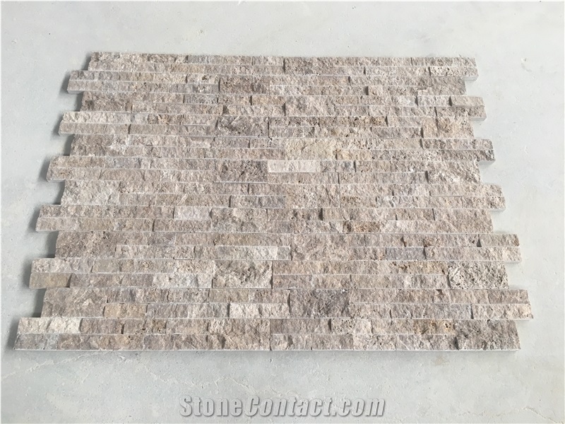 Splitface Noche Travertine Ledger Panel