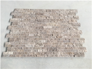 Splitface Noche Travertine Ledger Panel