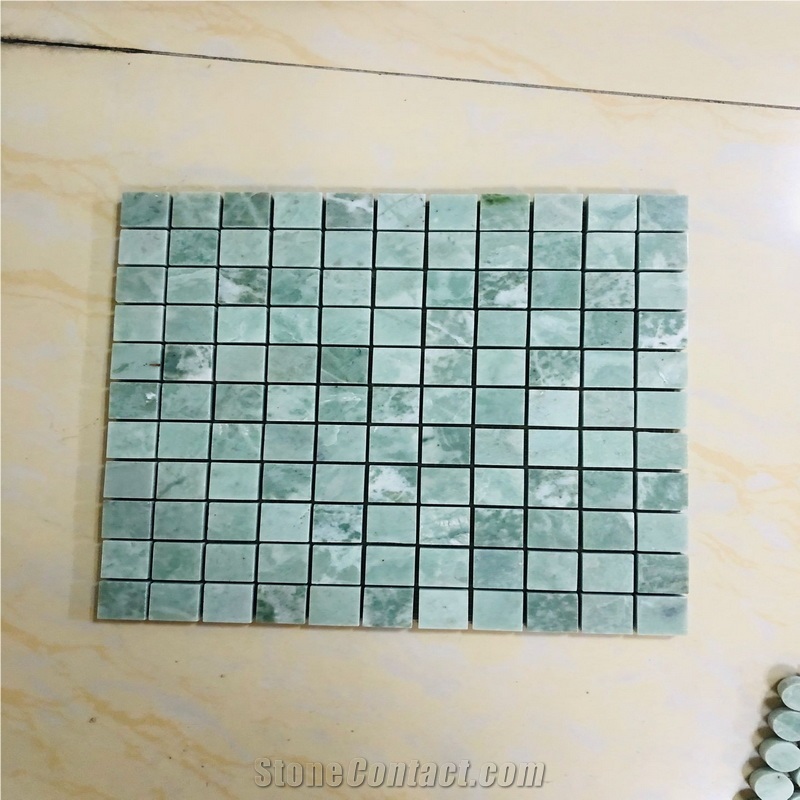 China Green Mosaic Tile For Bathroom And Floor