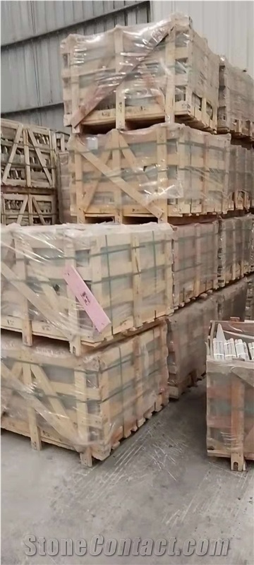 Beige Limestone Exterior Floor Tiles French Pattern