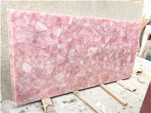 Big Pink Green Blue Purple Crystal Semiprecious Stone Slab Big Pink Green Blue Purple Crystal Semiprecious Stone Slab