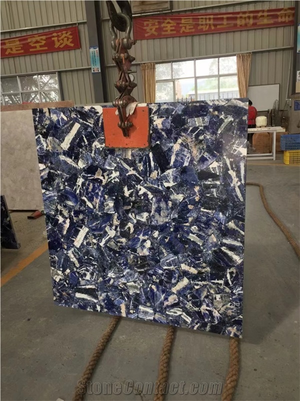 Big Pink Green Blue Purple Crystal Semiprecious Stone Slab