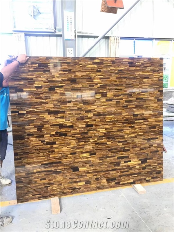 Brown White Pink Black Blue Agate Stone Slab For Project