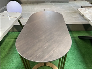 Colourful Artificial Sintered Stone Square Round Table Tops