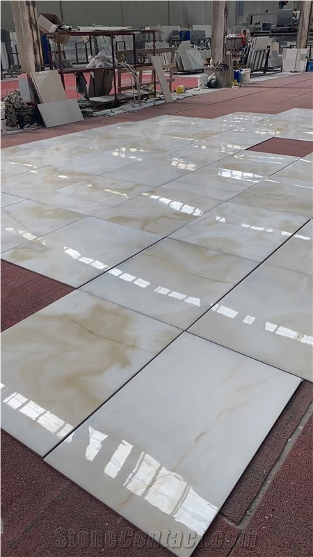 Composite Marble Tiles Back Porcelain Tiles Laminated