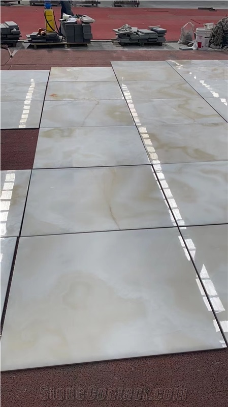 Composite Marble Tiles Back Porcelain Tiles Laminated