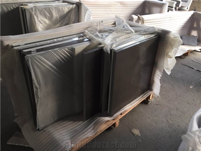 Pure Brown Artificial Quartz Stone Customized Kitchen Tops