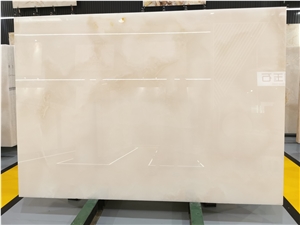 Beautiful High Polishing Surface Natural White Onyx Slabs