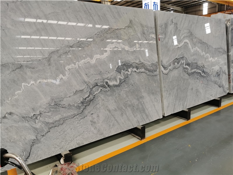 Bruce Grey Marble Polished Slabs