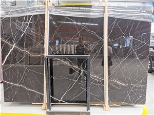 China Portoro Marble,Imperial Brown Gold Stone Slabs