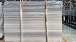 China Star Grey Vein White Marble Slabs For Project Tiles