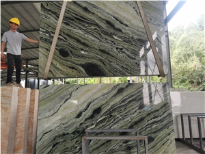 Jade Clouds Marble Jade Green Raggio Verde Emerald Jade Slab